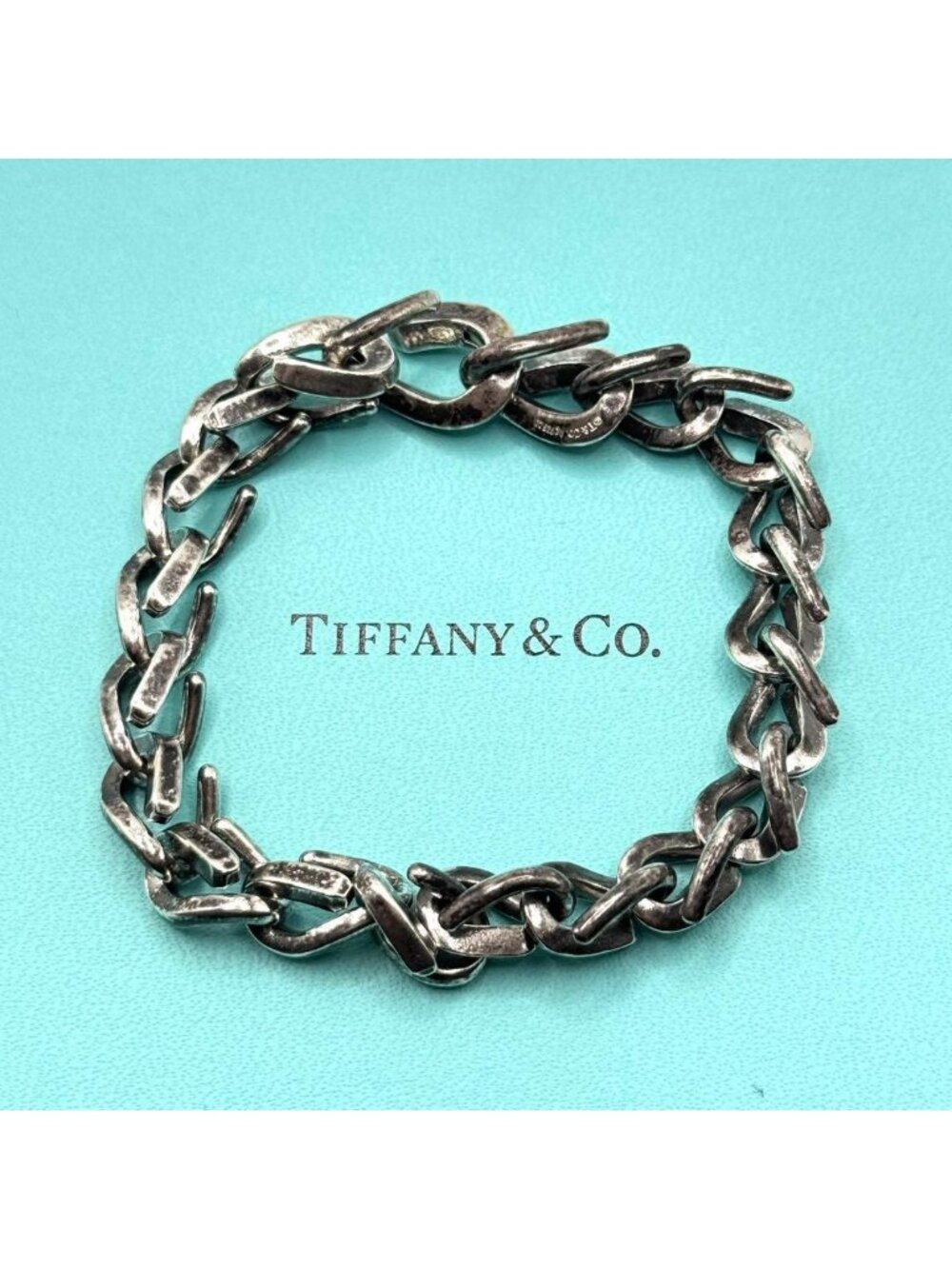 Tiffany & Co Bracelet Forge Oxidized Chain 20 Pieces